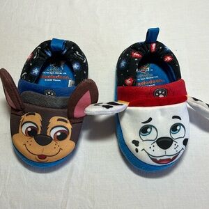 NWOT Paw Patrol slippers - Chase and Marshal, size 5/6